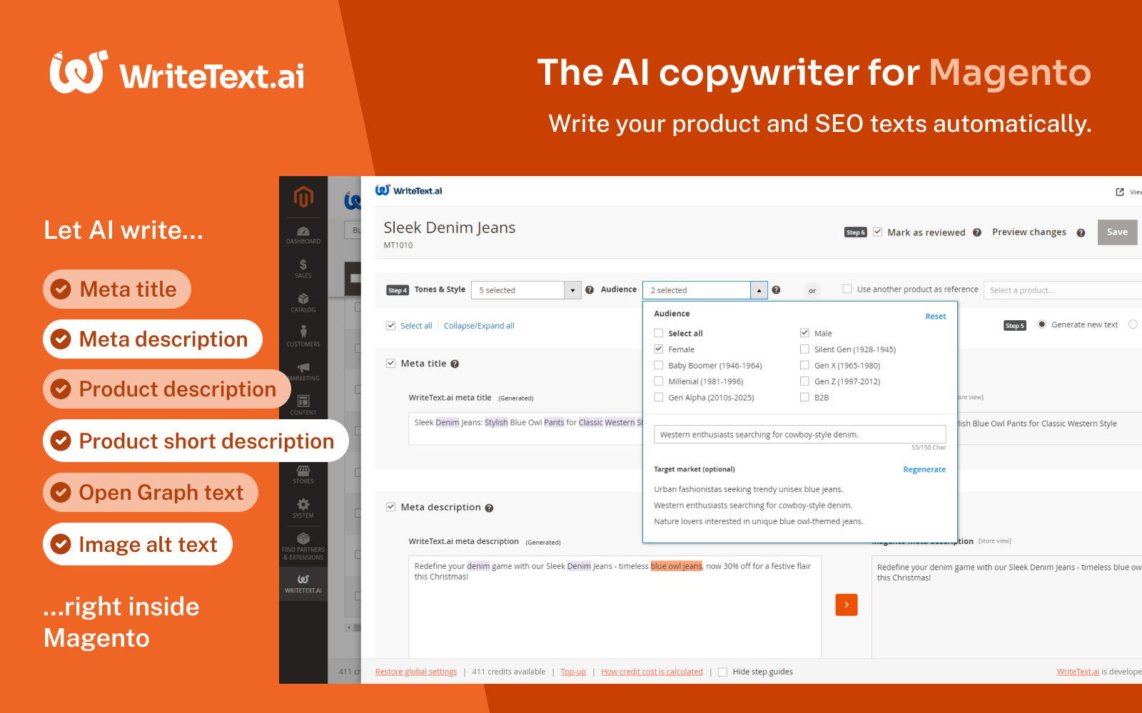 WriteText.ai for Magento