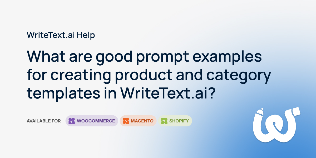 What Are Good Prompt Examples for Creating Product and Category ...